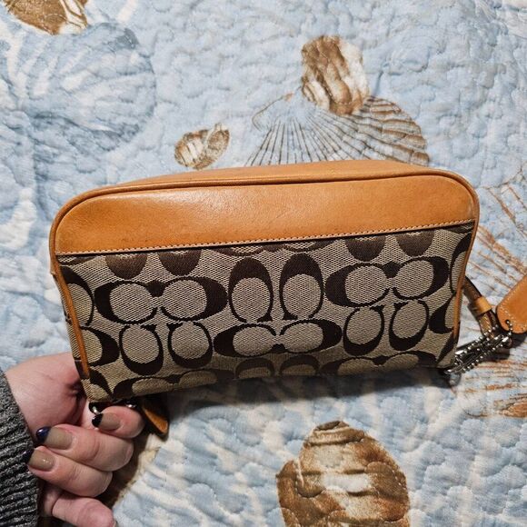 2004 Vintage y2k Coach Demi Shoulder Bag in Signature Monogram Purse - Picture 5 of 7